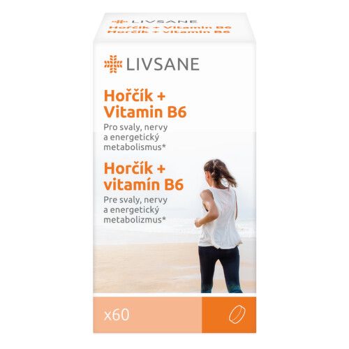 LIVSANE Hořčík + Vitamin B6 tablety 60ks