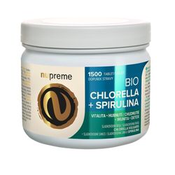 Chlorella+Spirulina tbl.1500 BIO NUPREME