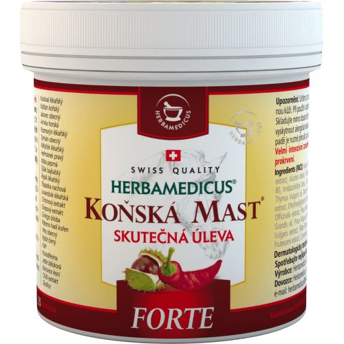 Koňská mast forte hřejivá 500ml