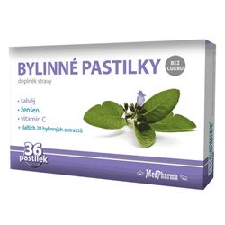 MedPharma Bylinné pastilky šalvěj 36ks