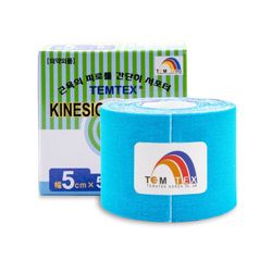 TEMTEX kinesio tejpovací páska modrá 5cmx5m