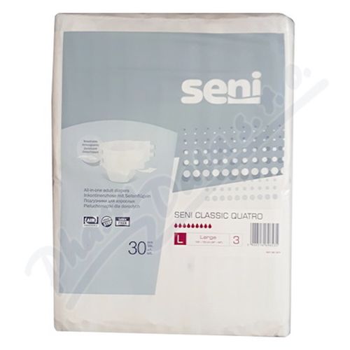 SENI CLASSIC QUATRO LARGE KALHOTKY ABSORPČNÍ PRODYŠNÉ NOČNÍ BOKY 100-150CM,3