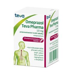 OMEPRAZOL TEVA PHARMA 10MG enterosolventní tvrdé tobolky 28