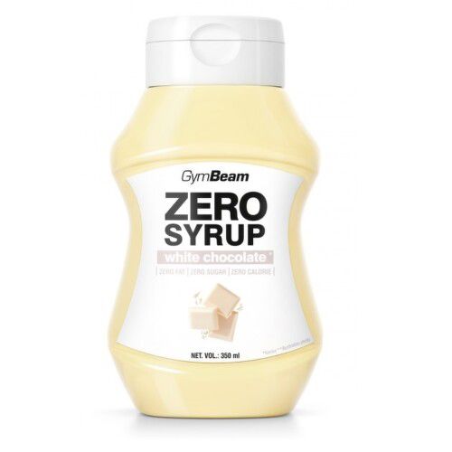 GymBeam Zero Syrup white chocolate 350ml