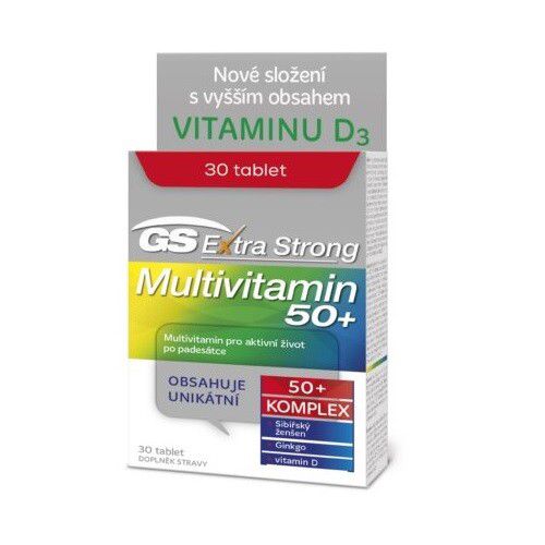GS Extra Strong Multivitamin 50+ 30 tablet ČR/SK