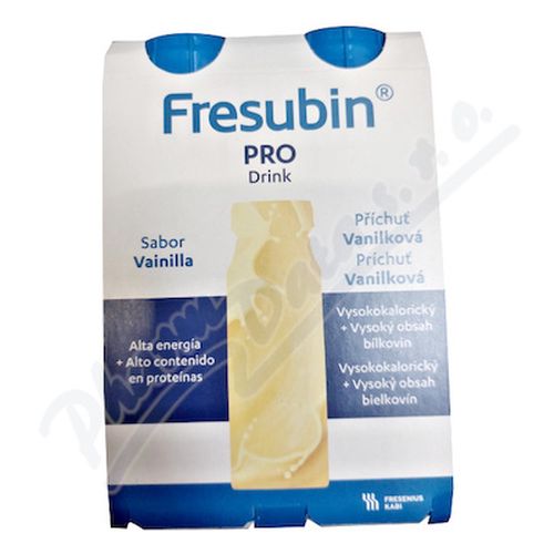 FRESUBIN PRO DRINK PŘÍCHUŤ VANILKOVÁ perorální roztok 4X200ML