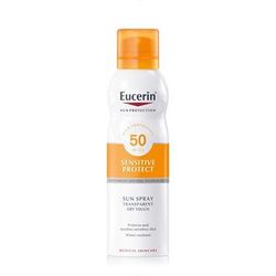 EUCERIN SUN Transparentní sprej na opalování Dry Touch Sensitive Protect SPF 50 200 ml