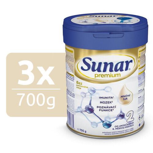 Sunar Premium 2 700g - balení 3 ks