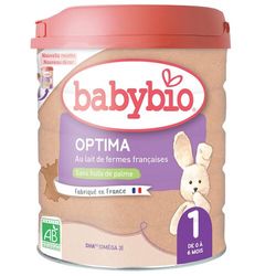 BABYBIO Optima 1 počáteční kojenecké bio mléko s probiotiky a prebiotiky 800 g