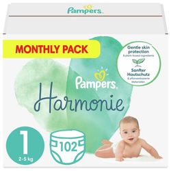 Pampers Harmonie 1 Plenky 2-5 kg 102 ks