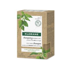 KLORANE Šampon/Maska 2v1 BIO kopřiva a jíl 8x3g