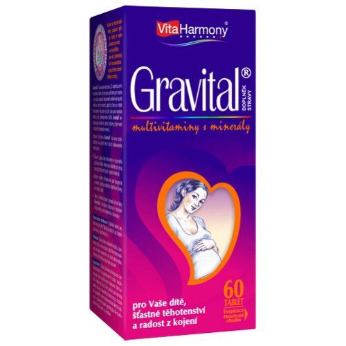 VitaHarmony Gravital 60 tablet pro těhotné a kojící ženy