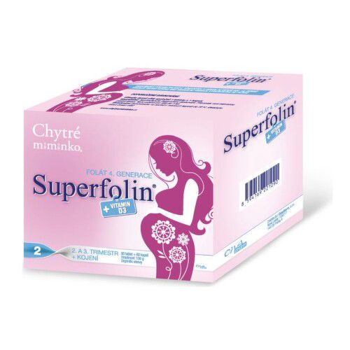 Chytré miminko superfolin 2 MAMA 60 tablet + 60 kapslí - balení 2 ks