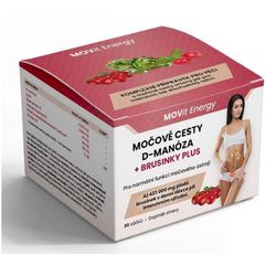 MOVit Močové cesty D-manóza + Brusinky PLUS 30 sáčků