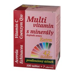 MedPharma Multivitamín s minerály+extra C tbl.107