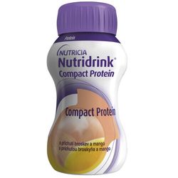 NUTRIDRINK COMPACT PROTEIN S PŘÍCHUTÍ BROSKEV A MANGO perorální roztok 4X125ML