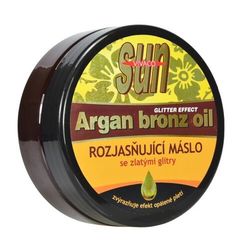 Arganové rozjasňující máslo se zlatými glitry 200 ml