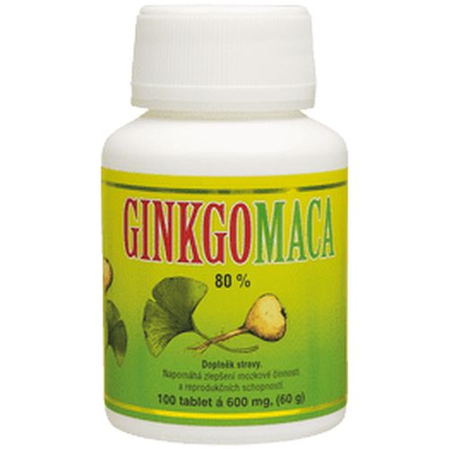 HEMANN Ginkgo maca bylin.tablety 100 tbl.á 600mg