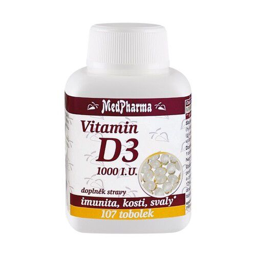 MedPharma Vitamin D3 1000 IU 107 tobolek