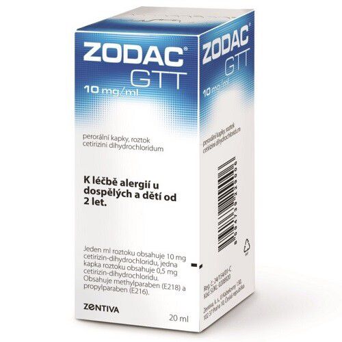 ZODAC 10MG/ML perorální kapky, roztok 1X20ML II