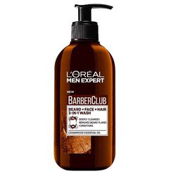 L'Oréal Paris Men Expert Barber Club čisticí gel na vousy, tvář a vlasy 3v1 200 ml