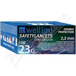 LANCETY WELLION SAFETY LANCETS 23G jednorázové bezpečnostní lancety 23G, 100 ks