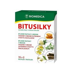 Bitusilky bylinné pastilky s medem 15+2 ks