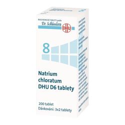 NATRIUM CHLORATUM DHU D6(D12) neobalené tablety 200