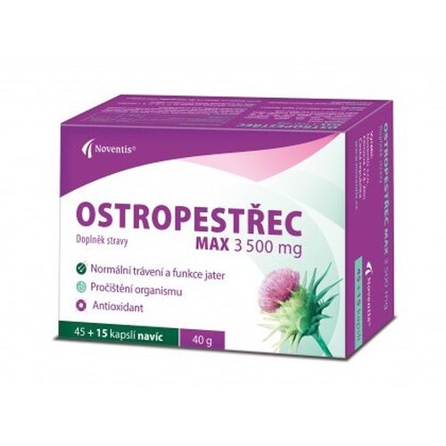 Ostropestřec Max 3500mg cps.45+15