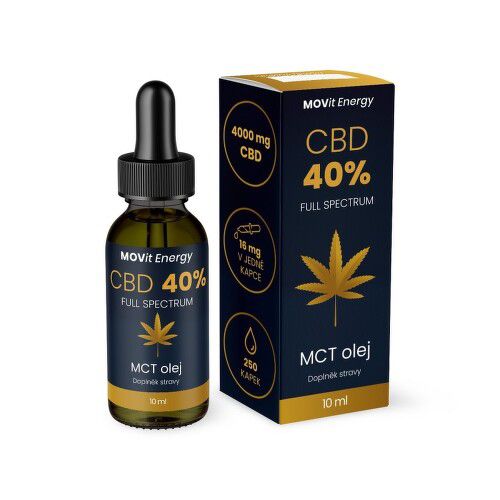 MOVit CBD 40% Full Spectrum MCT olej 10ml