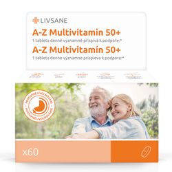 LIVSANE A-Z Multivitamin komplex 50+ tablety 60ks