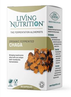 Living Nutrition | Fermentovaná čaga - 60 kapslí