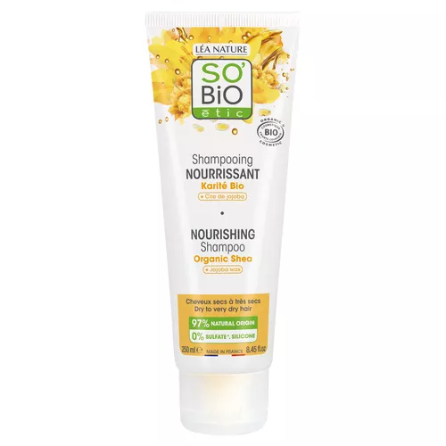 SO’BiO étic Šampon jemný výživný s karité a arganovými ceramidy BIO (250 ml)