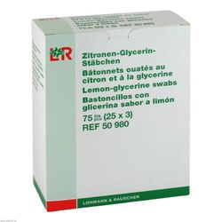Vatová tyčinka s glycerinem Lemon-Swab 15cm 75ks