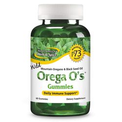 North American Herb & Spice | Oregano & Black Seed gumídci - Orega-O’s - 60 ks