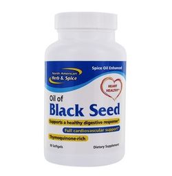 North American Herb & Spice | Olejové kapsle - Black seed - 90 ks