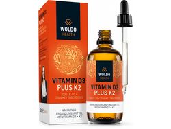 WoldoHealth | Tekutý vitamín D3+K2 - 1000 I.U. - 50 ml