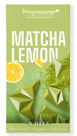 Benjamíssimo Čokoláda matcha & citron BIO (70 g)