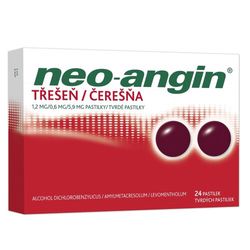 NEO-ANGIN TŘEŠEŇ 1,2MG/0,6MG/5,9MG pastilka 24