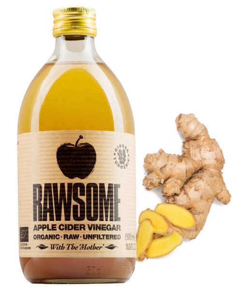 Rawsome Vinegars | BIO jablečný ocet: Zázvor & kurkuma