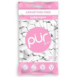 THE PÜR COMPANY Přírodní žvýkačky bez aspartamu a cukru - Bubblegum | PÜR Obsah: 55 ks