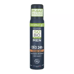 SO’BiO étic Deodorant přírodní ECO SPRAY 24h MEN - cedr BIO (100 ml)