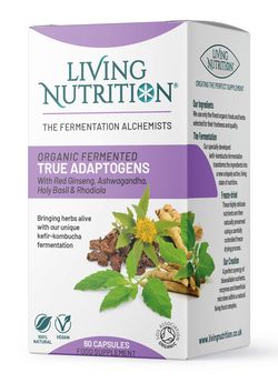 Living Nutrition | Fermentovaná směs bylin - True Adaptogens - 60 kapslí