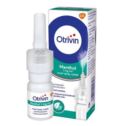 OTRIVIN MENTHOL 1MG/ML nosní podání sprej, roztok 1X10ML