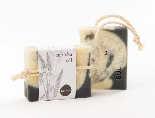 Tuhé mýdlo pro suchou a citlivou pokožku - Mořská sůl (95 g)
