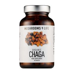 MUSHROOMS4Life | Bio Sibiřská Čaga (Rezavec šikmý) - 60 kapslí