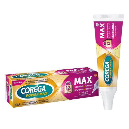 Corega Power Max Upevnění+Komfort fixační krém 40g