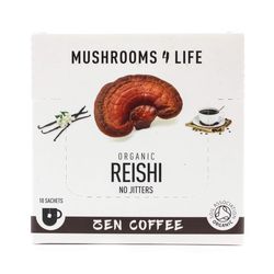 Mushrooms4Life | Adaptogenní instantní káva Reishi- 3.2 g Obsah: 32g - 10 dávek