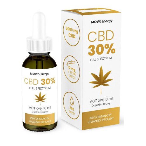 MOVit CBD 30% Full Spectrum Vegan MCT olej 10ml