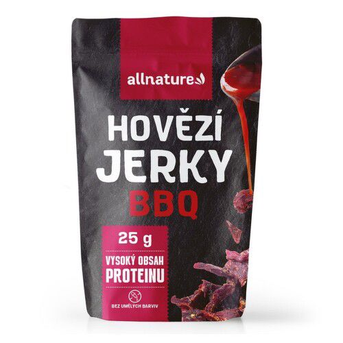 Allnature BEEF BBQ Jerky sušené hovězí maso s barbecue 25g